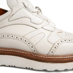 White Brogue Hybrid Sneaker