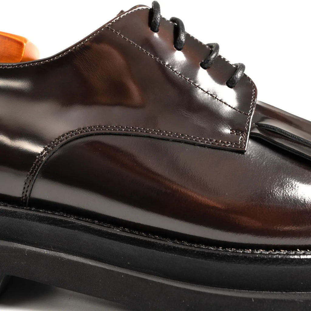 Dark Brown Kiltie Lug Derby