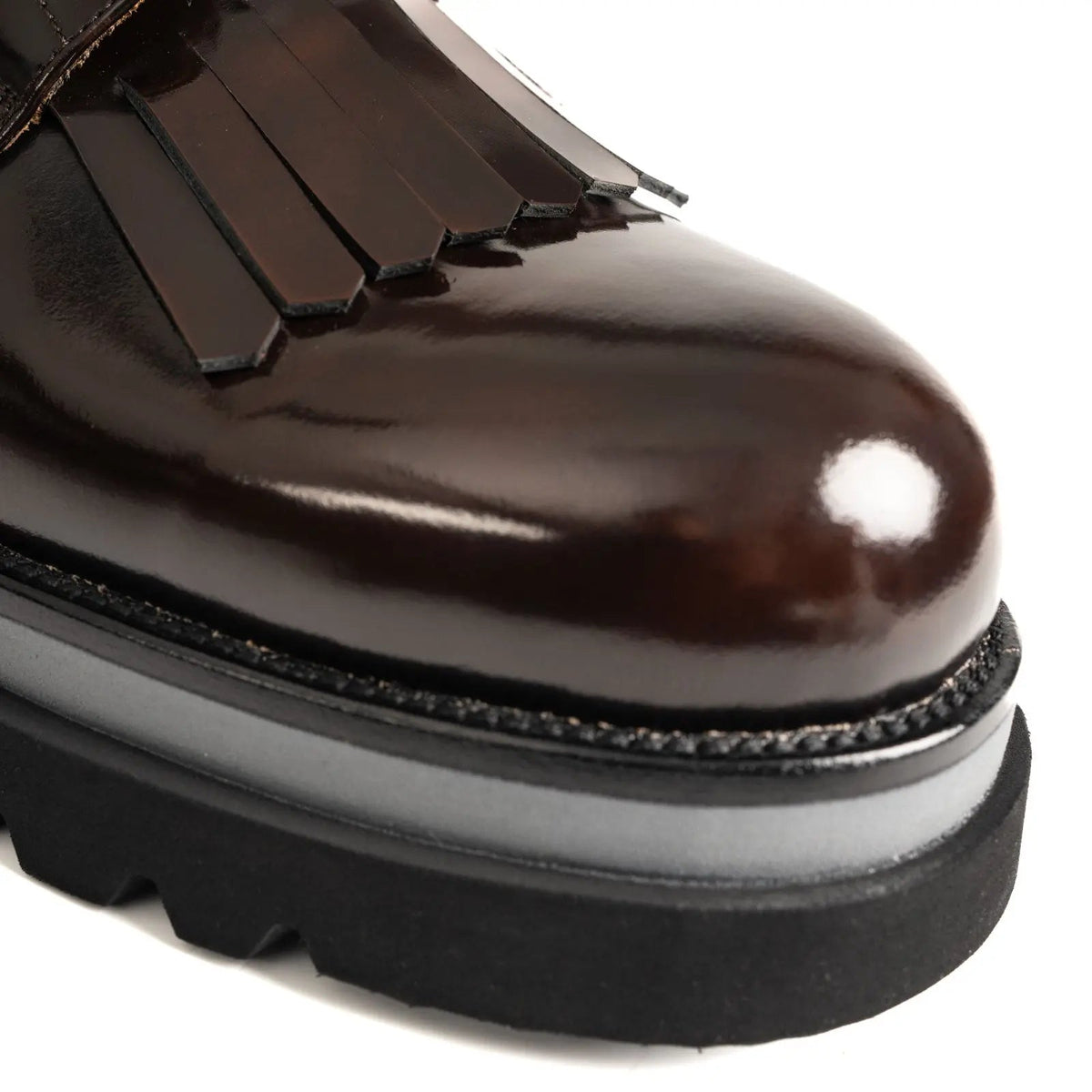 Dark Brown Kiltie Lug Derby
