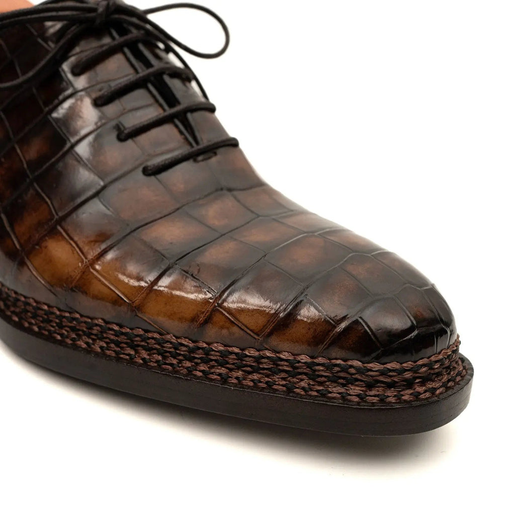 Espresso Crocodile Oxford
