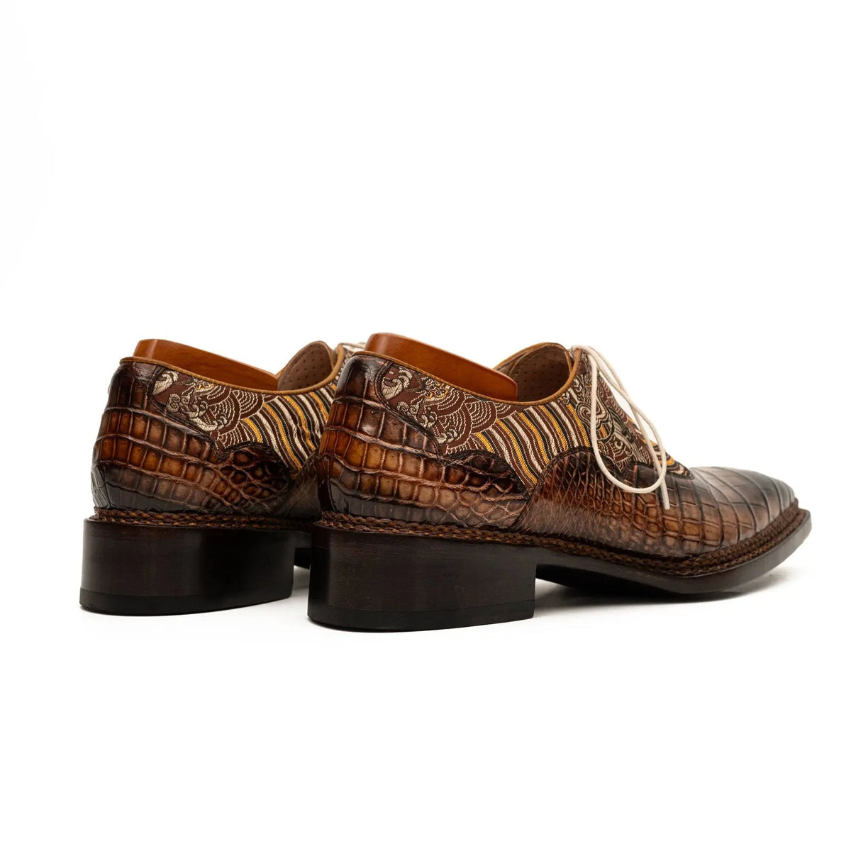 Croc & Jacquard Oxford