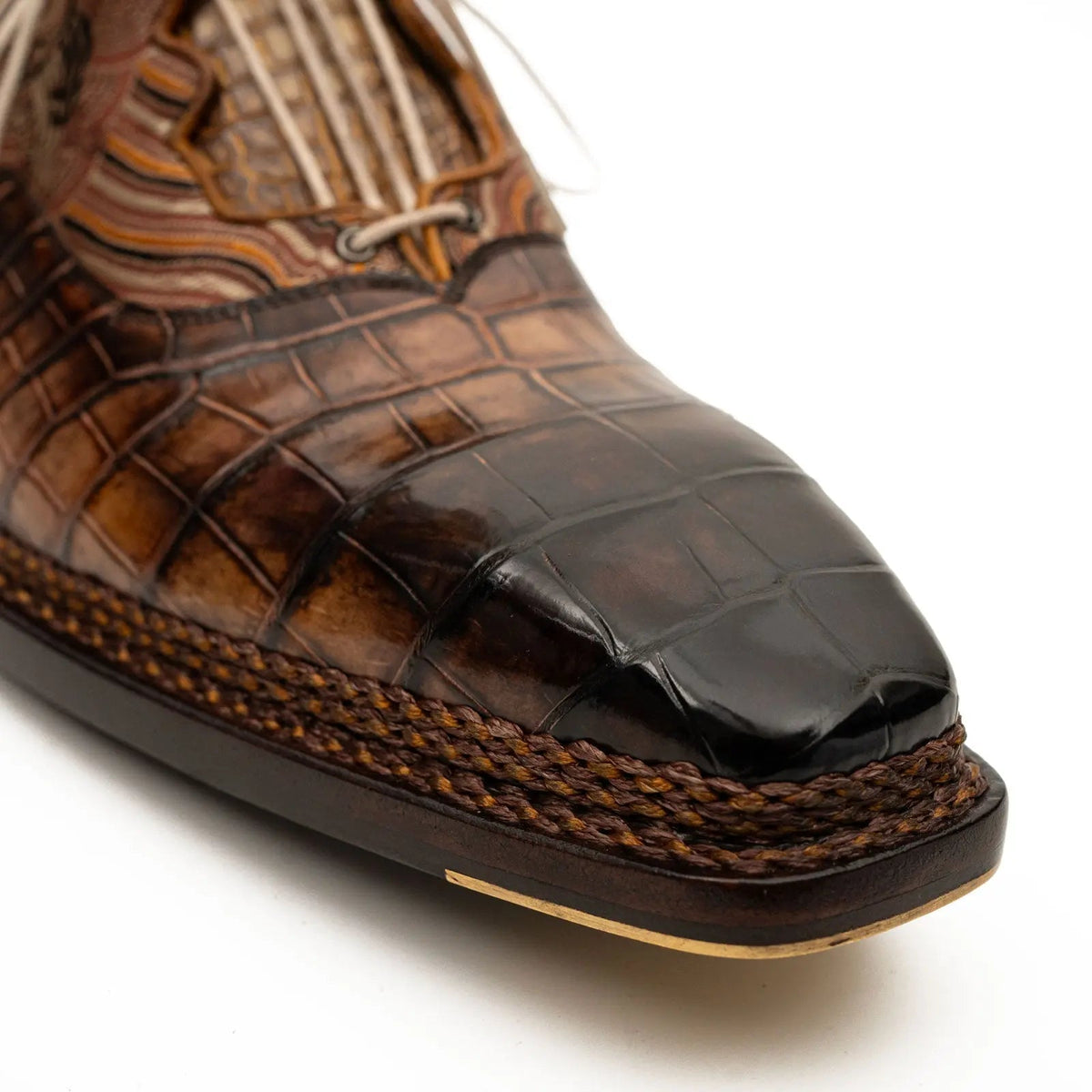 Croc & Jacquard Oxford
