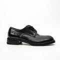 Black Washed Leather Derby