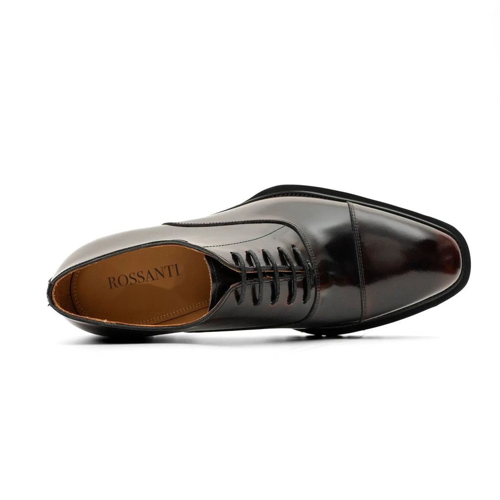 Burnished Glazed Calf Lug-Sole Oxford