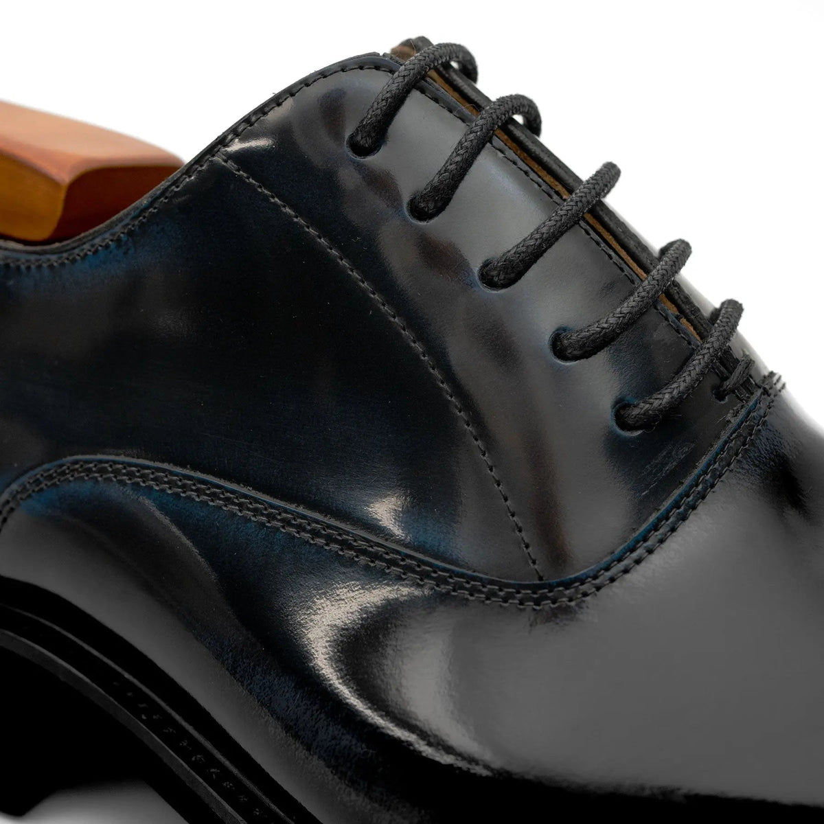 Black Blue Lug-Sole Oxford