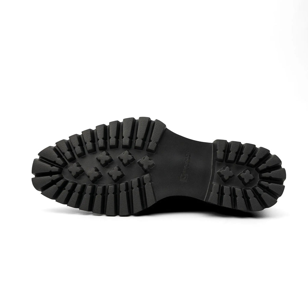 Black Blue Lug-Sole Oxford