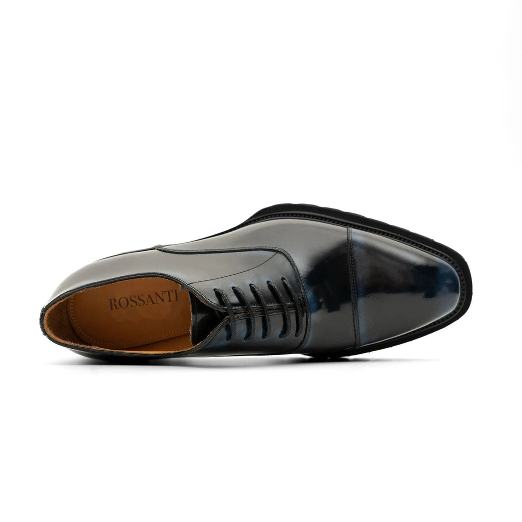 Black Blue Lug-Sole Oxford