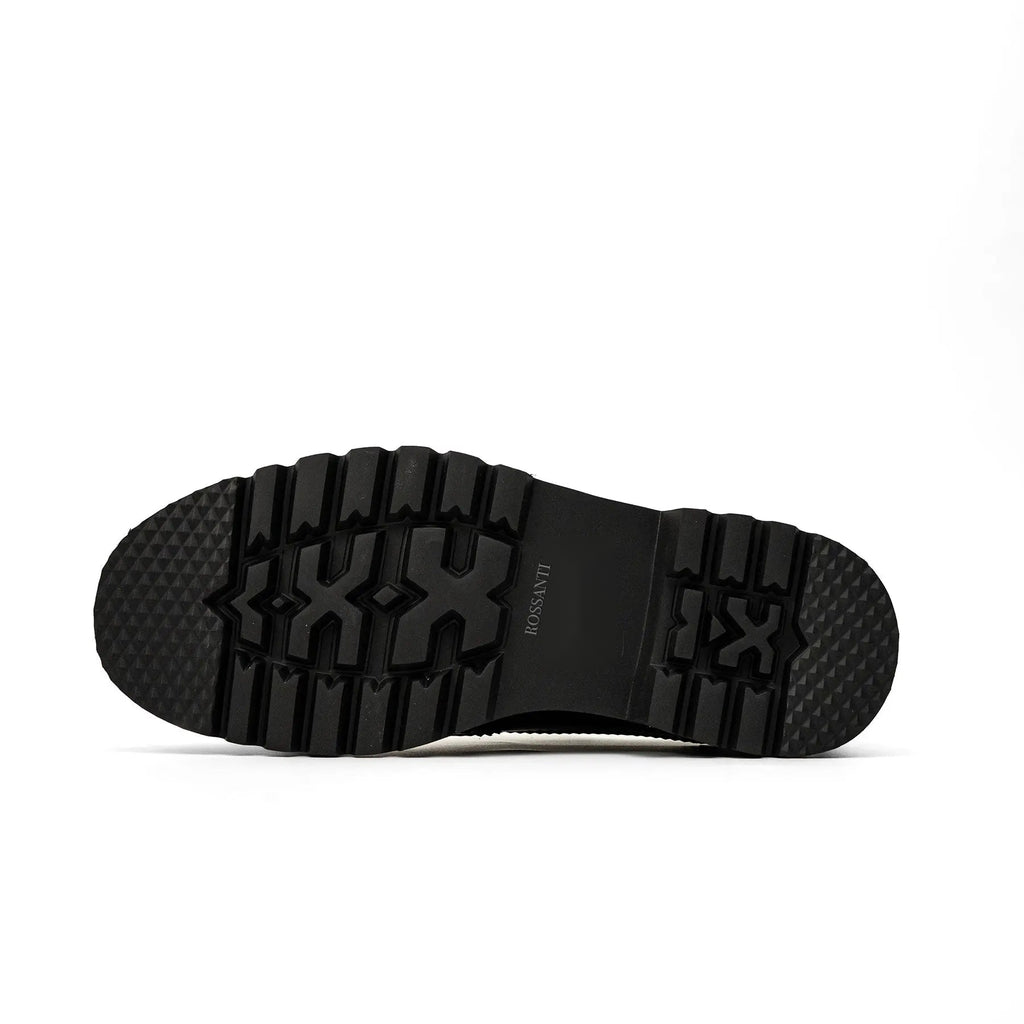 Black Brogue Lug-Sole Derby