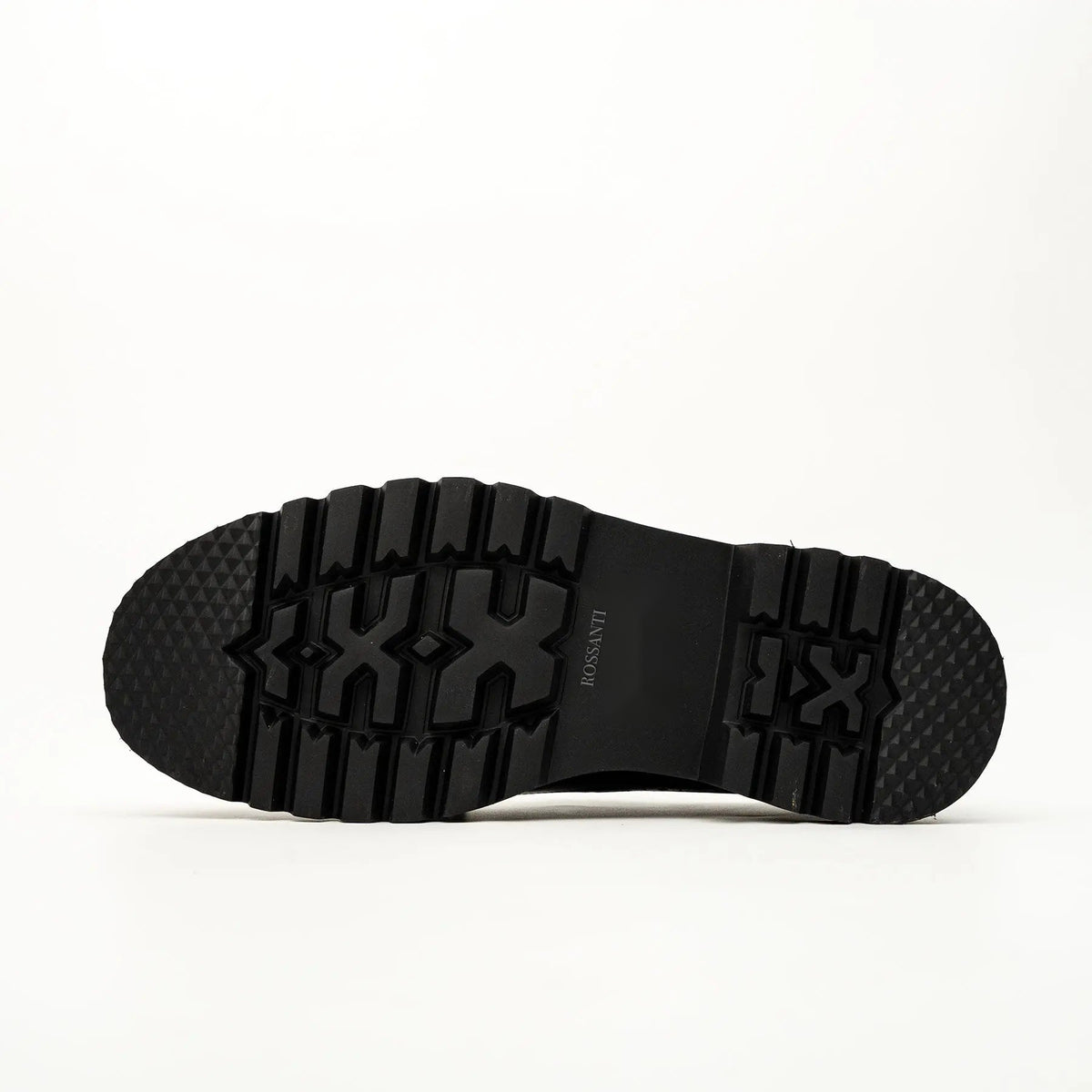Black Brogue Lug-Sole Loafer