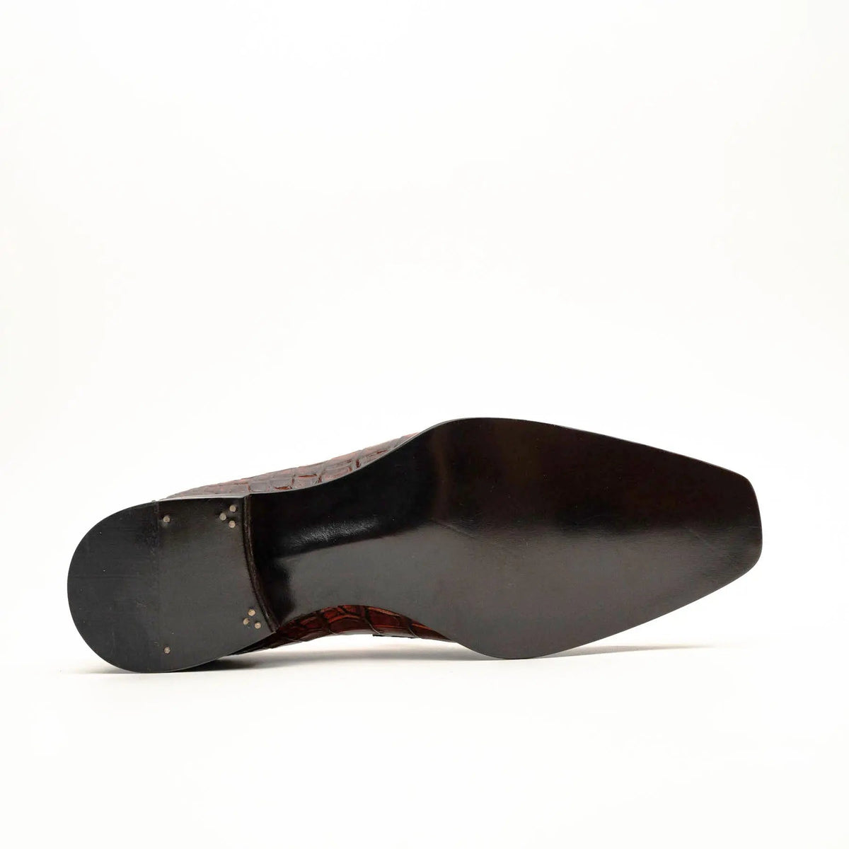 Cognac Crocodile Chelsea Boots