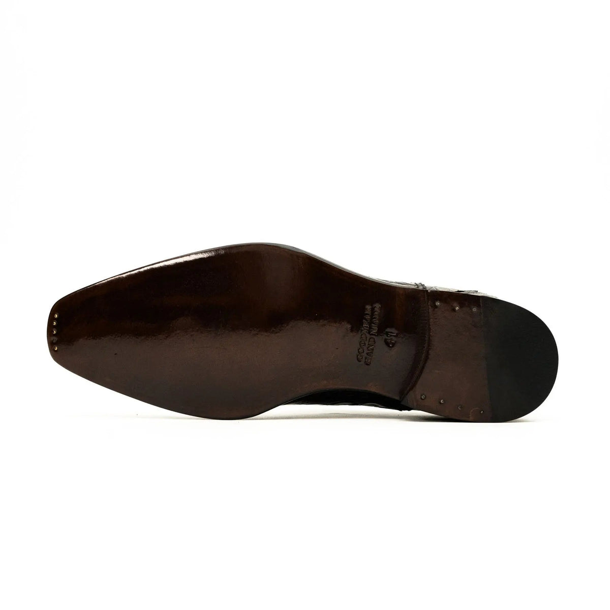 Dark Brown Crocodile Oxford Shoe