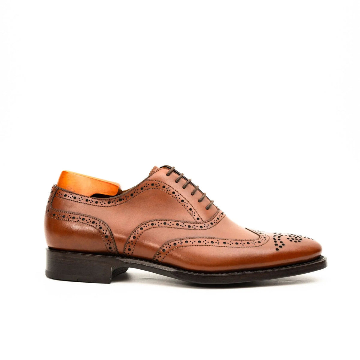 Cognac Wingtip Brogue Oxford
