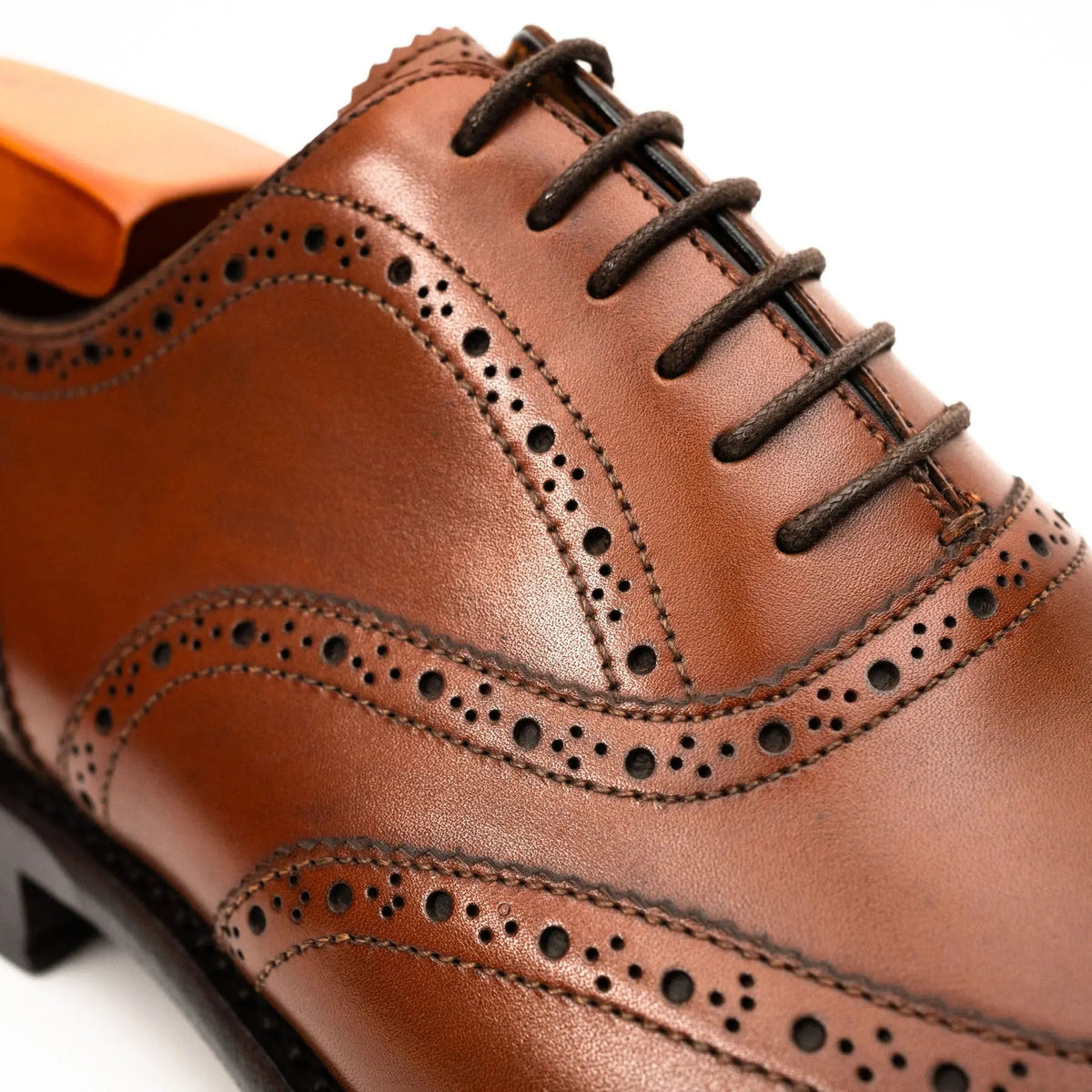 Cognac Wingtip Brogue Oxford