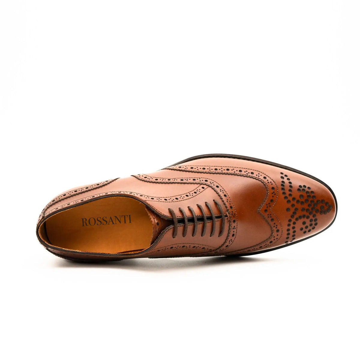 Cognac Wingtip Brogue Oxford