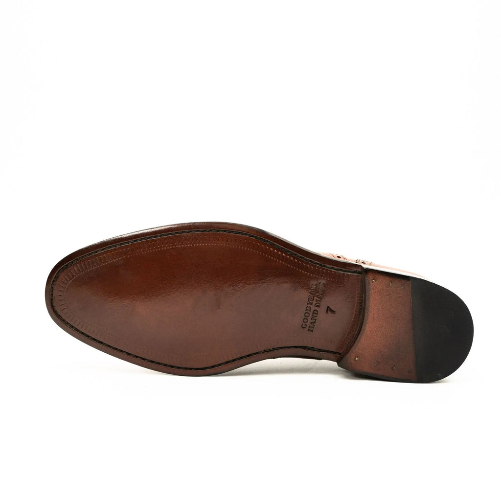 Cognac Wingtip Brogue Oxford
