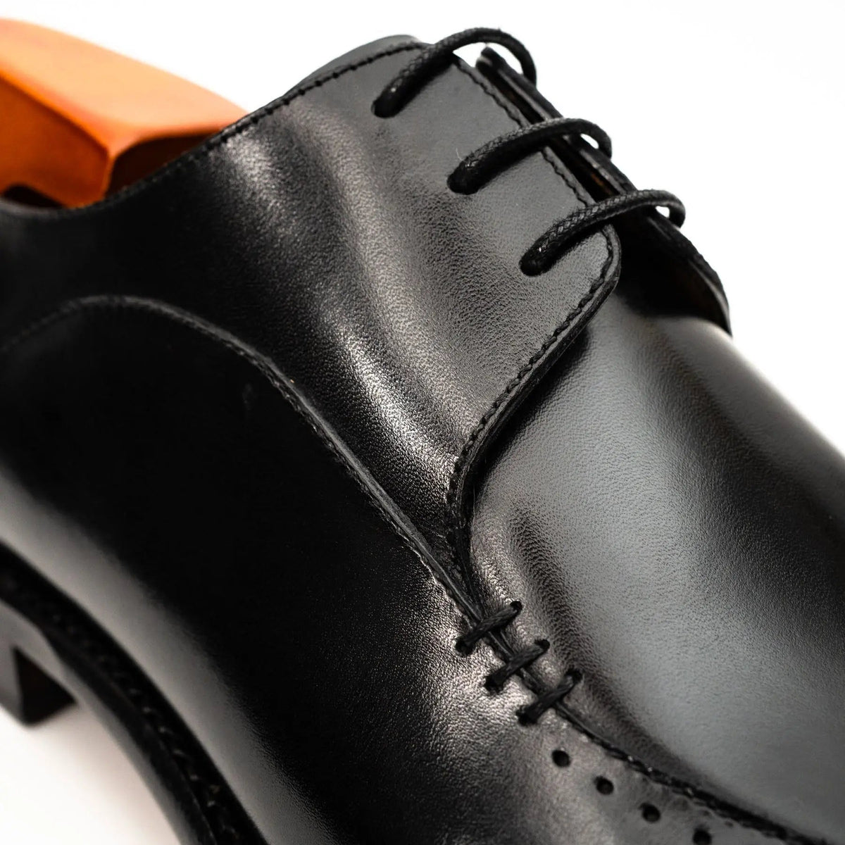 Black Chiseled Goodyear Oxford Shoe