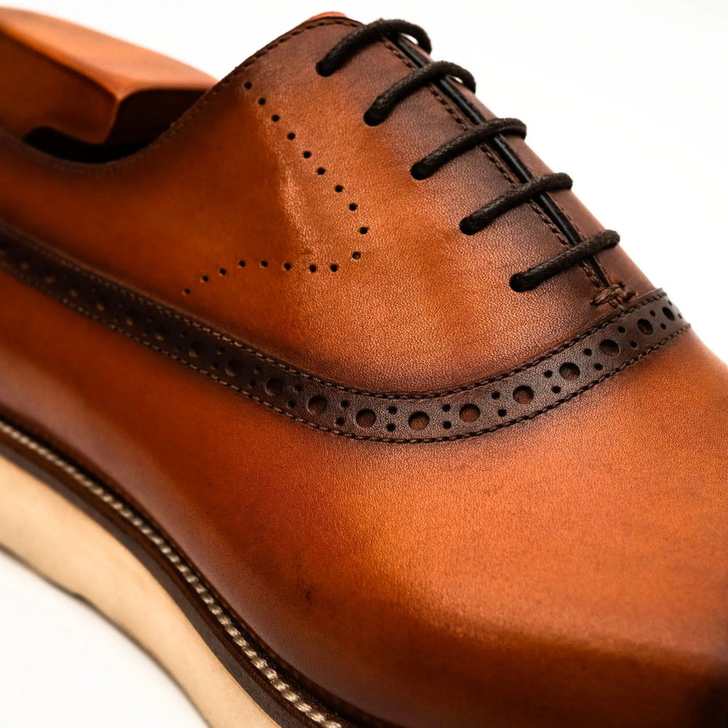 Black Crocodile-Textured Oxford