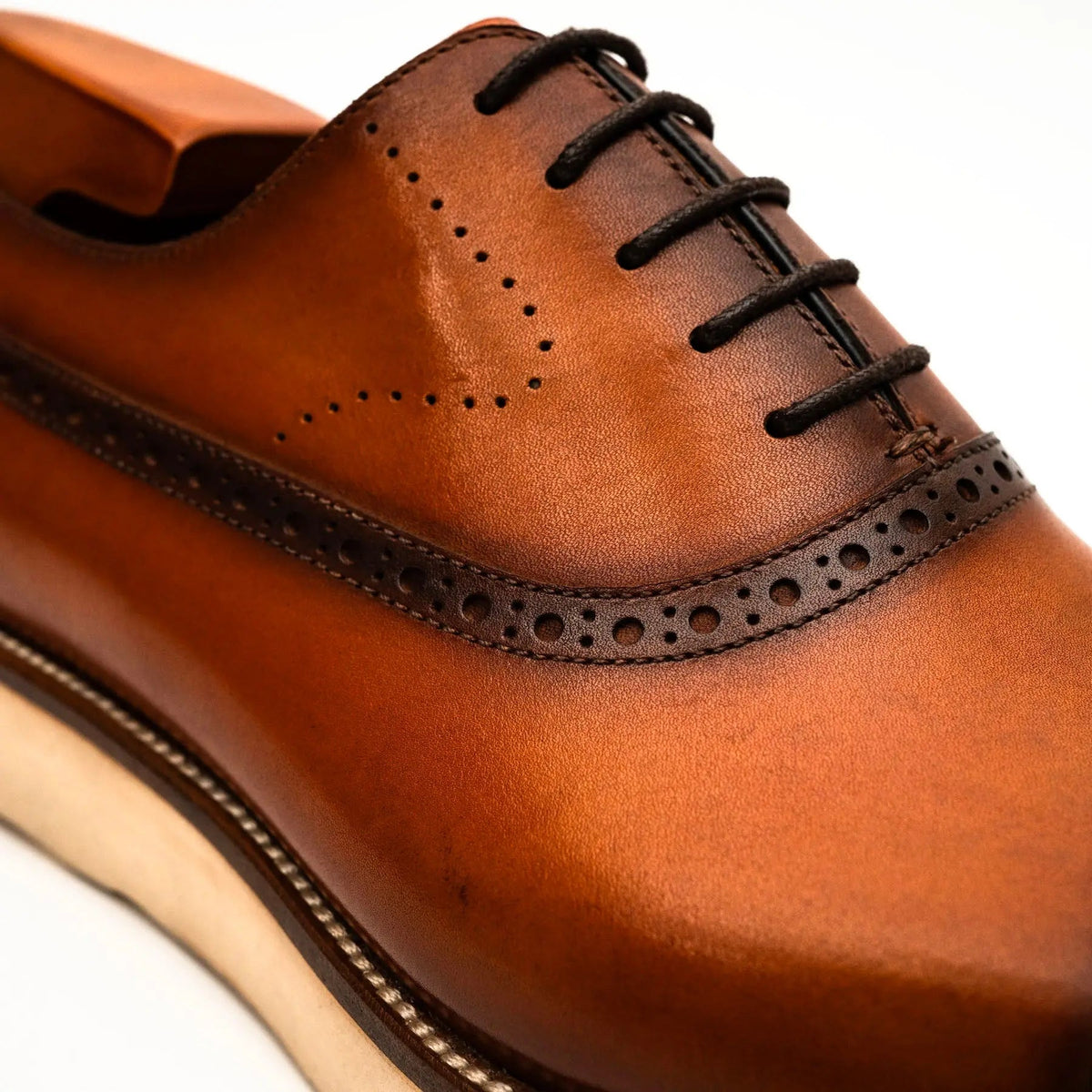 Black Crocodile-Textured Oxford