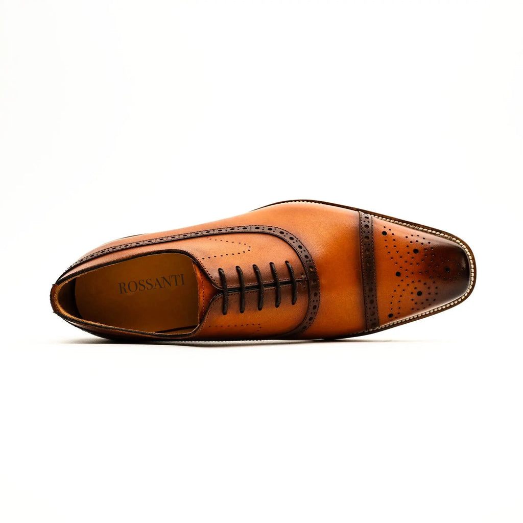 Black Crocodile-Textured Oxford