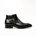 Black Calfskin Monk Strap Boot