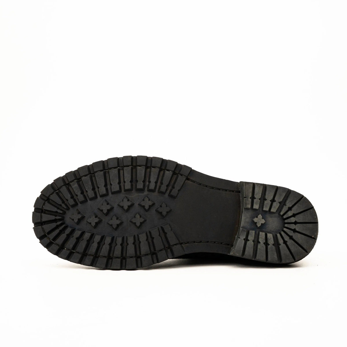 Black Suede Lace-Up Combat Boots