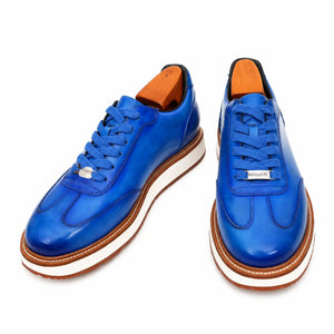 Burnished Cobalt Platform Derby Sneaker