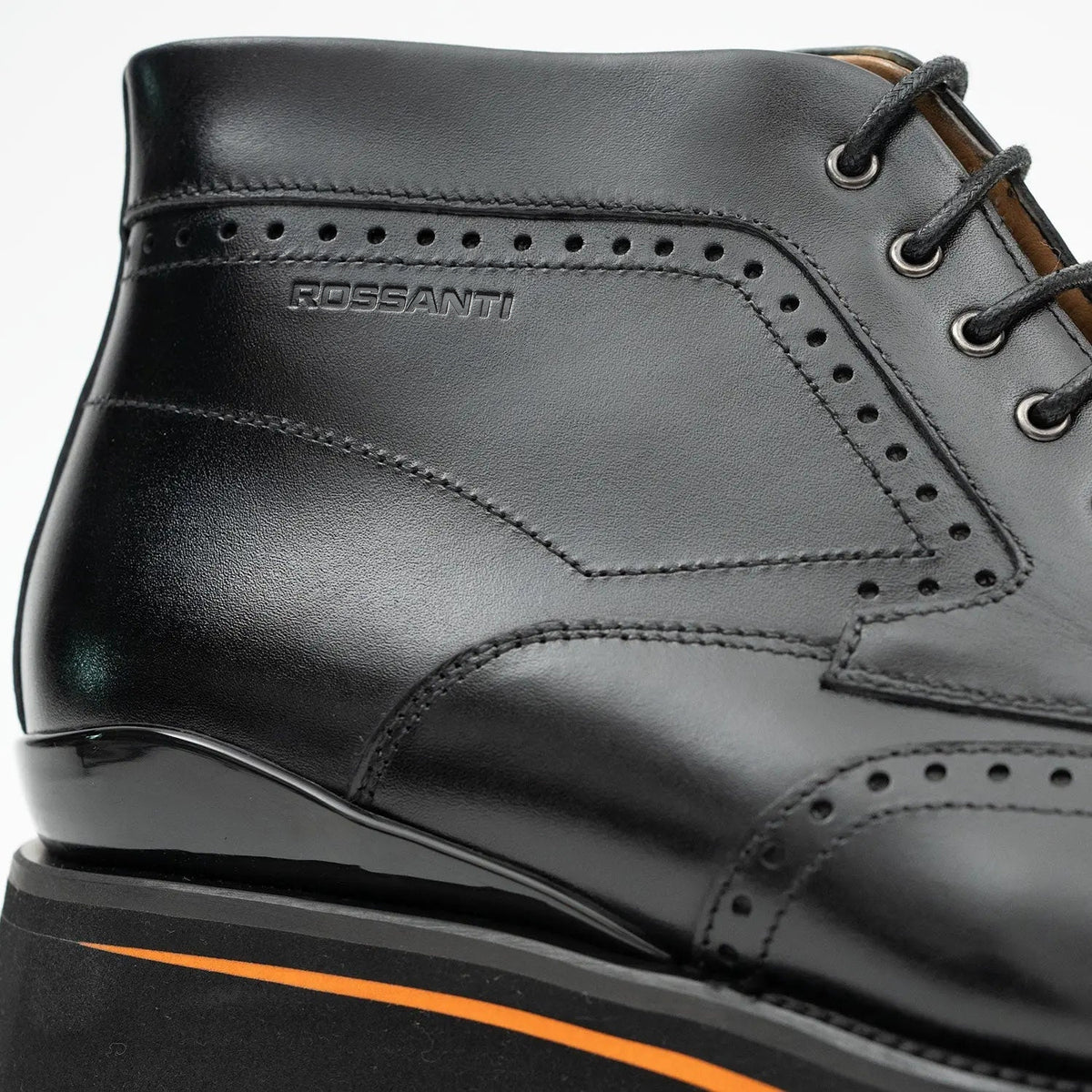 Rossanti Black Brogue Chukka Boot product detail